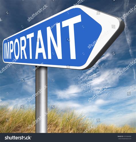 Very Important Information Crucial Message Essential Stock Illustration