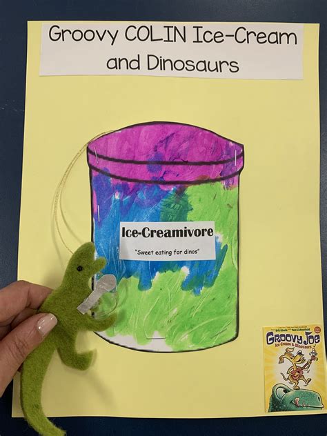 Groovy Joe Ice Cream And Dinosaurs Preschool Craft Summer School