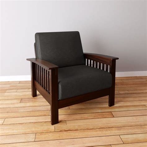 Create an inviting atmosphere with new living room chairs. Hills Mission-style Oak Accent Chair by iNSPIRE Q Classic ...