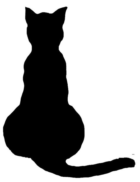 Free Black Cat Silhouette Template Download Free Black Cat Silhouette
