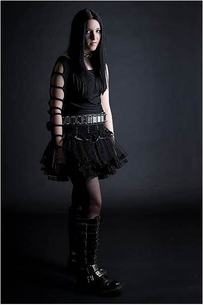 Gothic Goth Royalty Tutu Frustrated Expression Wearing