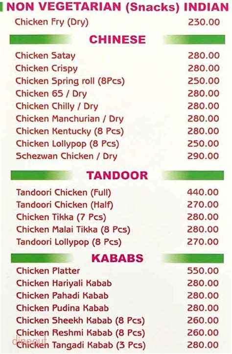 Menu Of Grand Hotel Restaurant And Beer Bar Camp Pune Dineout Discovery