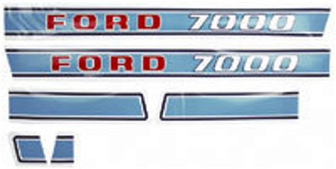 Ford 7000 Decal Set Griggs Lawn And Tractor Llc