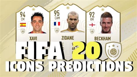 Choose from any player available and discover average rankings and prices. FIFA 20 ICONS PREDICTIONS! - YouTube