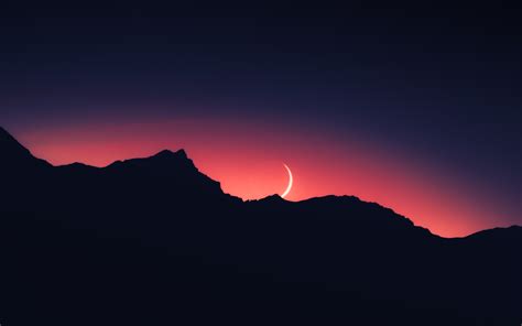 Sunset Wallpaper 4k Mountain Silhouette