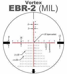 Vortex Ebr 2 Mrad Mil Scope Reticle Precisionrifleblog Com