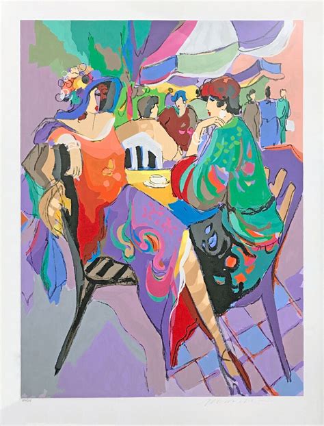 Isaac Maimon The Corner Cafe 1992 Grand Serigraph Etsy France