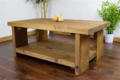 Handmade Chunky Rustic Coffee Table D3solid By Hampshirerustic