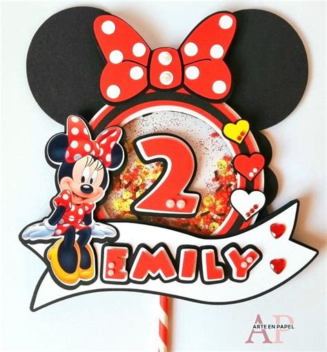 Minnie Mouse Cake Toppe4 Festa Mickey E Minnie Topo De Bolo