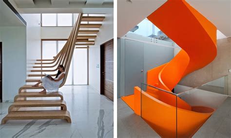 Most commonly used in or near an entryway, a curved staircase is a design statement. 30+ Examples of Modern Stair Design That Are a Step Above the Rest