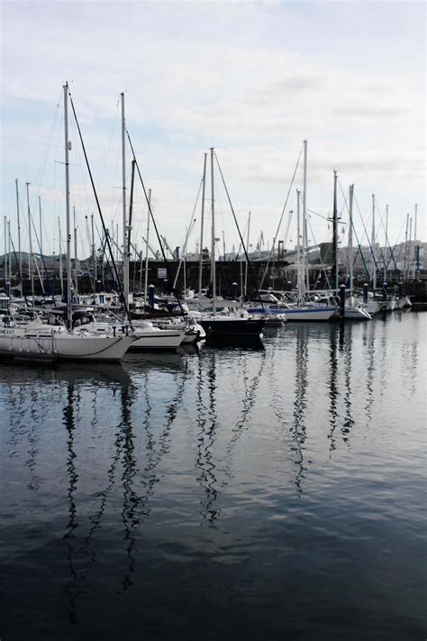 Free Images Sea Water Dock Boat Reflection Vehicle Mast