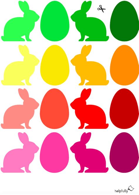 Setze folgende begriffe richtig ein: Hasen & Eier "Ostern & Frühling" (bunt)