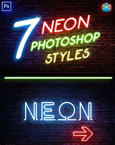 25 Realistic Photoshop Neon Text Effects Pixel Curse