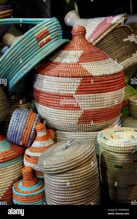 African Baskets Colorful Hi Res Stock Photography And Images Alamy