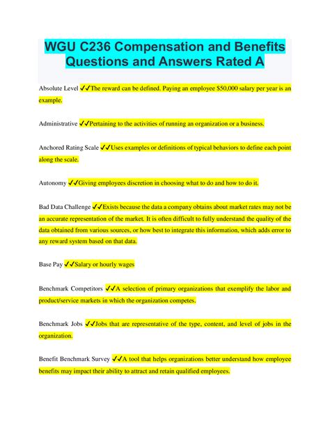 Wgu C213 Final Exam Questions And Answers Already Passed Browsegrades