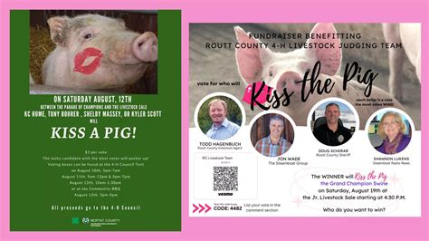 Kiss The Pig At Routt And Moffat County Fairs Steamboat Radio