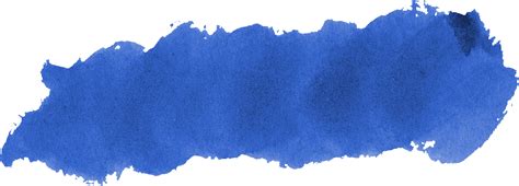 10 Dark Blue Watercolor Brush Stroke Png Transparent