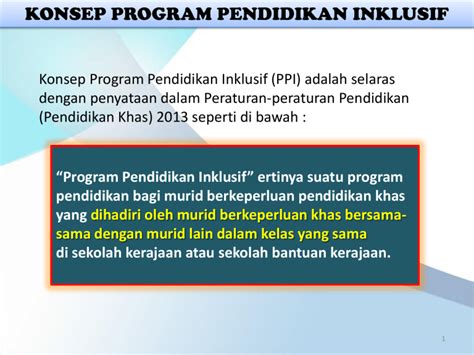 Program Pendidikan Inklusif