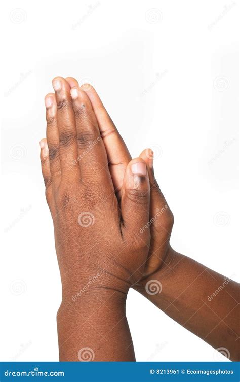 Praying African Hands Stock Image Image 8213961