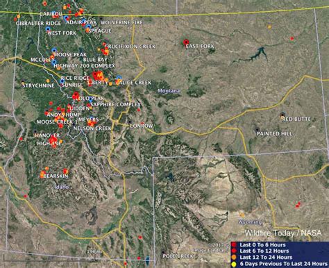 Maps Of Wildfires In The Northwest Us Wildfire Today