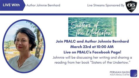 Authors Network Live Stream With Johnnie Bernhard Pbalc Events