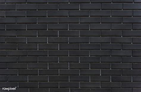 Black Brick Wall Textured Background Free Image By Black Brick Wall Black