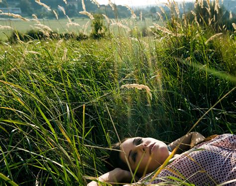 Young Woman Lying On The Grass Picture And Hd Photos Free Download On Lovepik