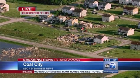 The nws says at least one damaging tornado occurred in the southwest chicago metro & will be surveyed today, noting that the most significant damage was in the southwest suburbs of naperville. Tornadoes rips through Chicago; Campground 'decimated' by storms - ABC7 New York