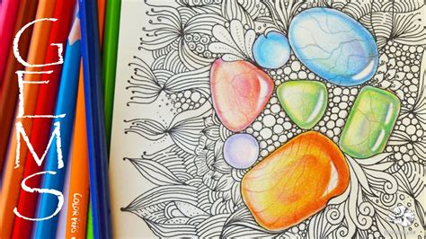 How To Draw Gems Colored Pencil Tutorial Zentangle Inspired Art