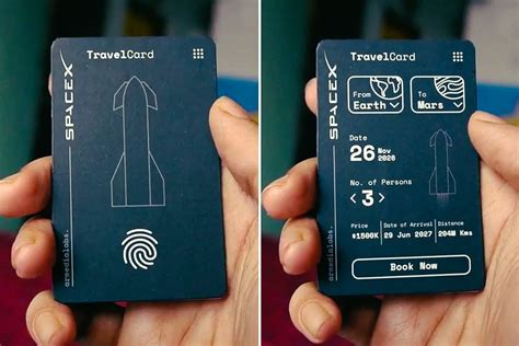A Spacex Travel Card Sure To Shock And Awe Every Space Enthusiast On