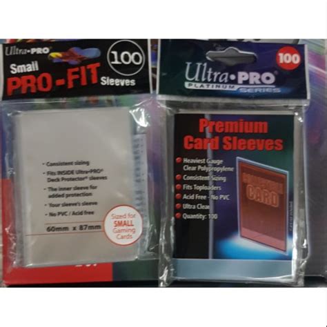 Ultra Pro Fit Sleeves And Premium Card Sleeves Shopee Philippines
