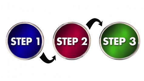 Steps 1 2 3 Two Three Instructions Circles Stock Motion Graphics Sbv