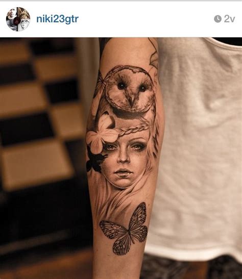 Tattoo Beauty Owl Real Tattoo Ink Tattoo Body Art Tattoos Cool