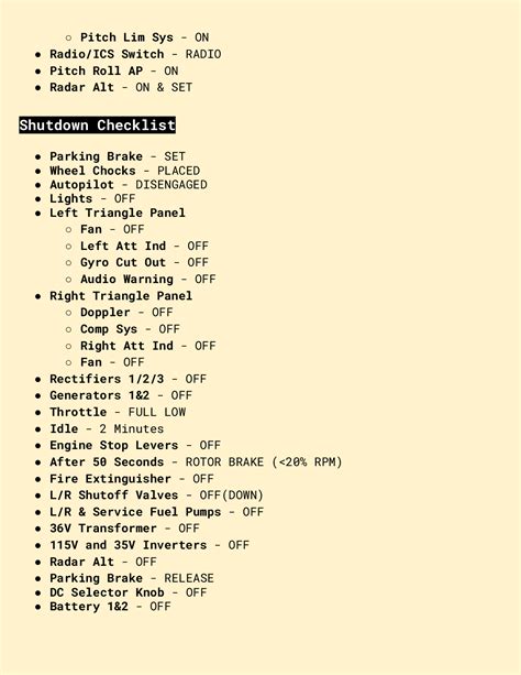 Mi Hip Quick Reference Kneeboard And Checklists By Hayden