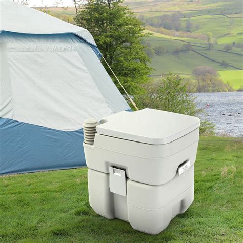 Jaxpety Portable Toilet 20l528 Gallon Outdoor Commode With