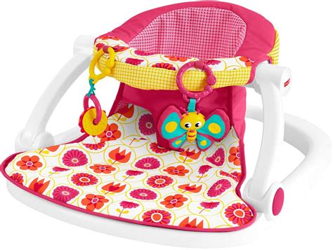 An open frame design allows getting closer to baby. Fisher-Price Sit-Me-Up Floor Seat - Girl