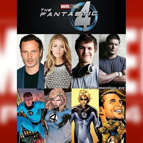 Fancasting Of Fantastic Four In Mcu Marvel