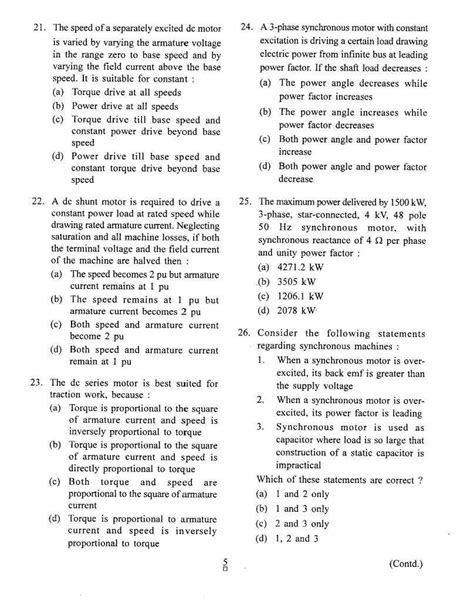 Ies Electrical Engineering Exams Question Papers Eduvark
