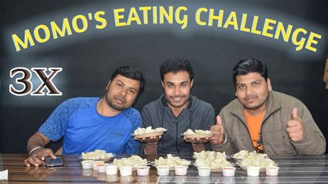 MOMOS Challenge || MOMOS EATING CHALLENGE || Food Challenge in India || GKU Food World - YouTube