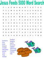 Jesus Feeds the 5000 Printable Activity Sheets | Bible lessons for kids