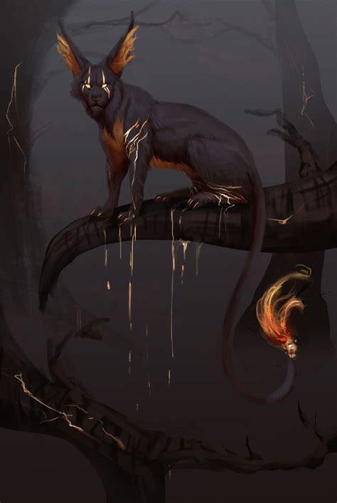 Spectral Beasts In The Shadowy Fantasy Realms Of Jade Mere Mythical Creatures Art Mythical