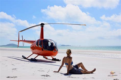 Helicopter Flights Whitehaven Beach Whitsunday Islands