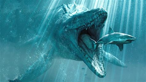 Jurassic Park Movie Still Shark Water Artwork Creature Hd Wallpaper