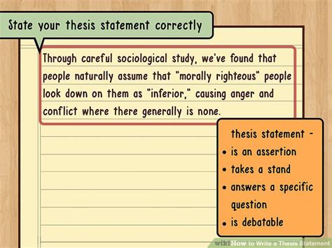 To have a dissimilar thesis statement from the original, you have to alter its language and structure. How to write a thesis statement for an english essay ...