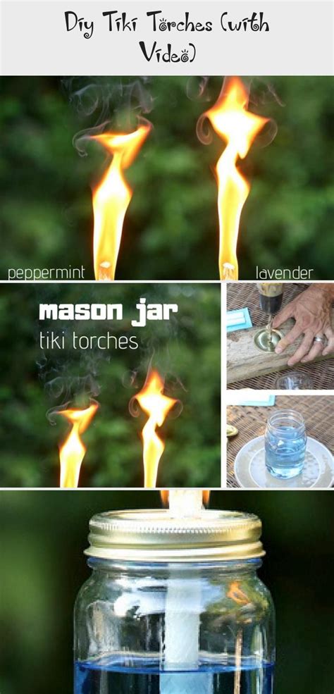 Mason Jar Tiki Torch