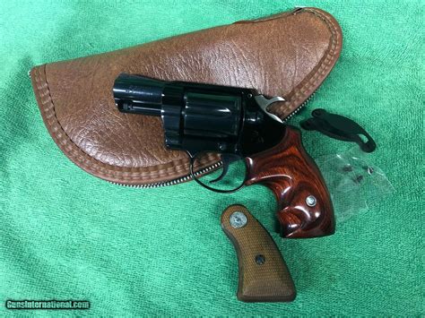 Colt Agent 38 Special Revolver As New Condition With Custom Grips