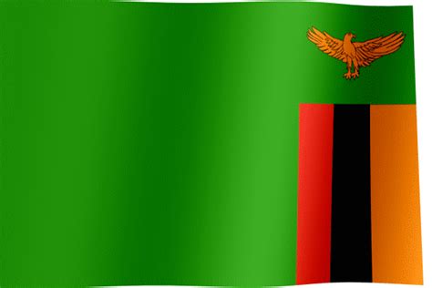 It was adopted upon independence on 24 october 1964, by the first republican president dr. Zambia Flag GIF | All Waving Flags