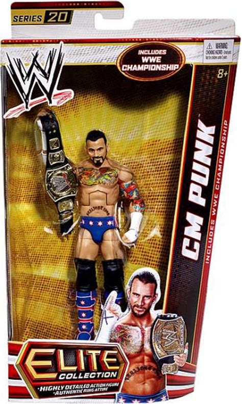 Wwe Wrestling Elite Collection Series 20 Cm Punk Action Figure Wwe Championship Belt Mattel Toys