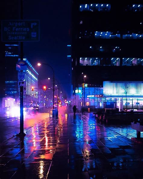 Itap Of A Rainy Night In Vancouver By Boomerbardia Photos