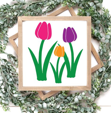 Tulpen SVG Blume SVG Frühlingsblumen SVG Blumen Svg Blume Etsy Schweiz